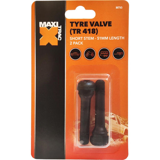 Maxi Trac Long Stem Tyre Valves 2 Pack - MTV3