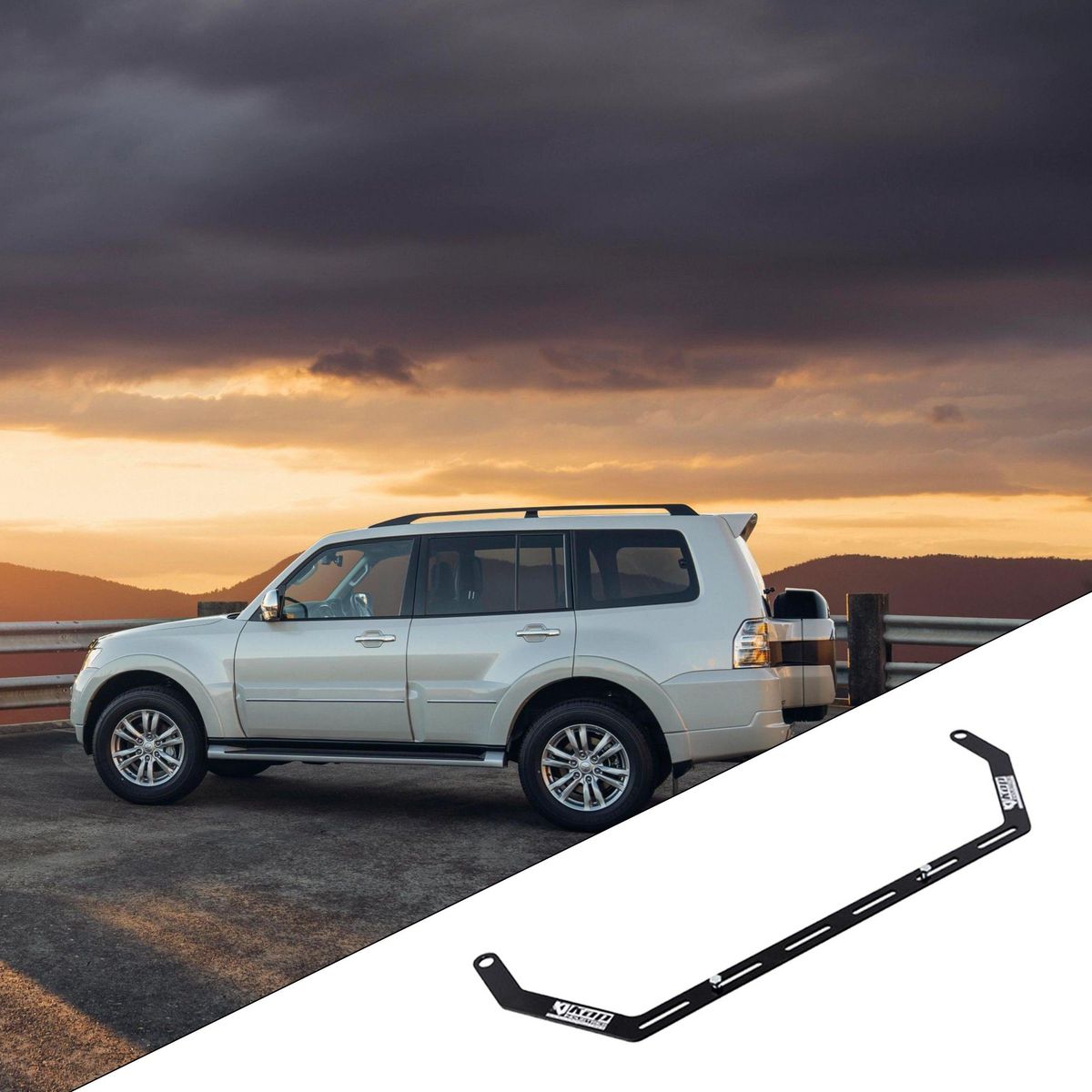 Kap Industries Fire Extinguisher Bracket to suit Mitsubishi Pajero - KI-PAJ-G3-G4-LHS