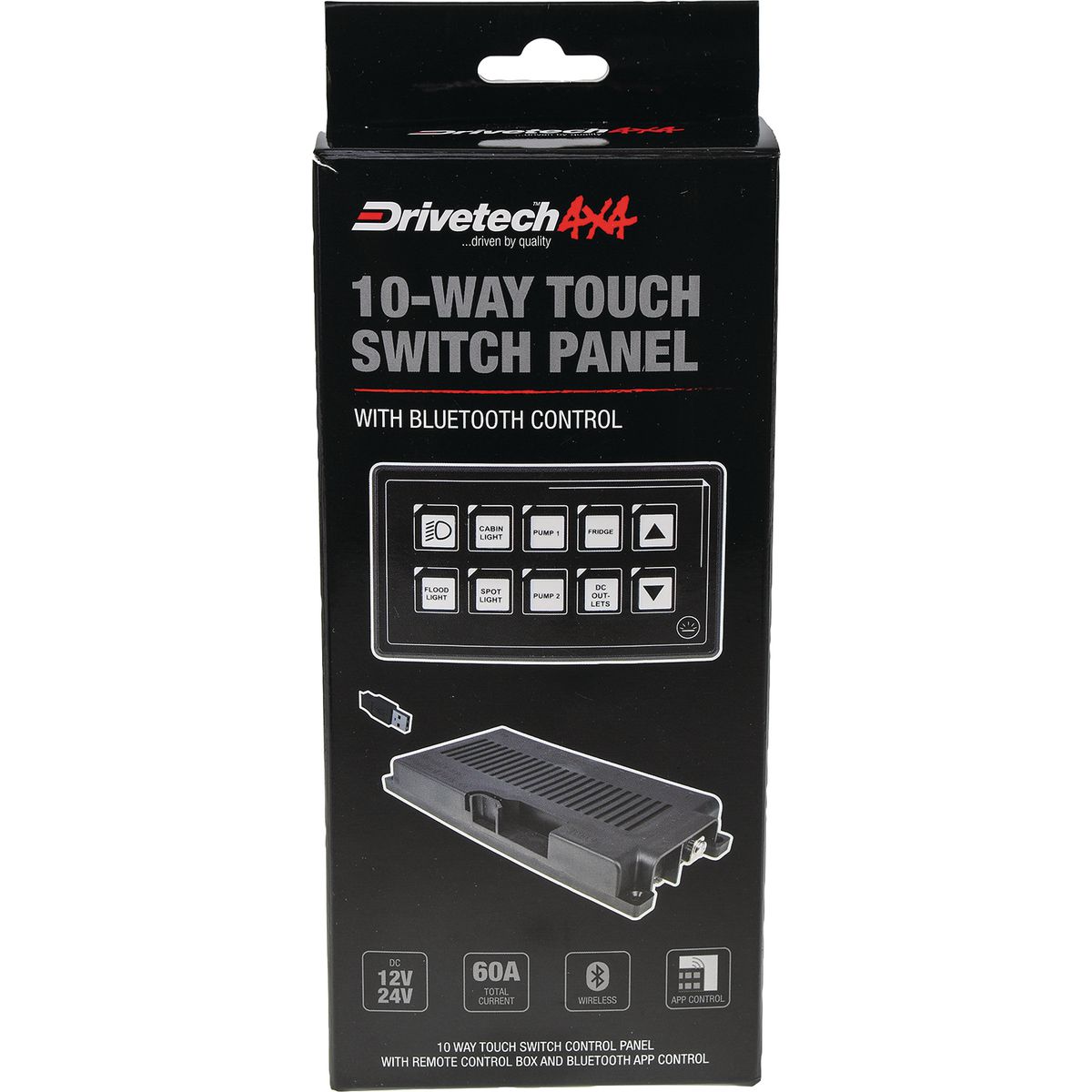 Drivetech 4x4 Switch Panel & Battery Monitor Kit (DT-SWP10, DT-17012)