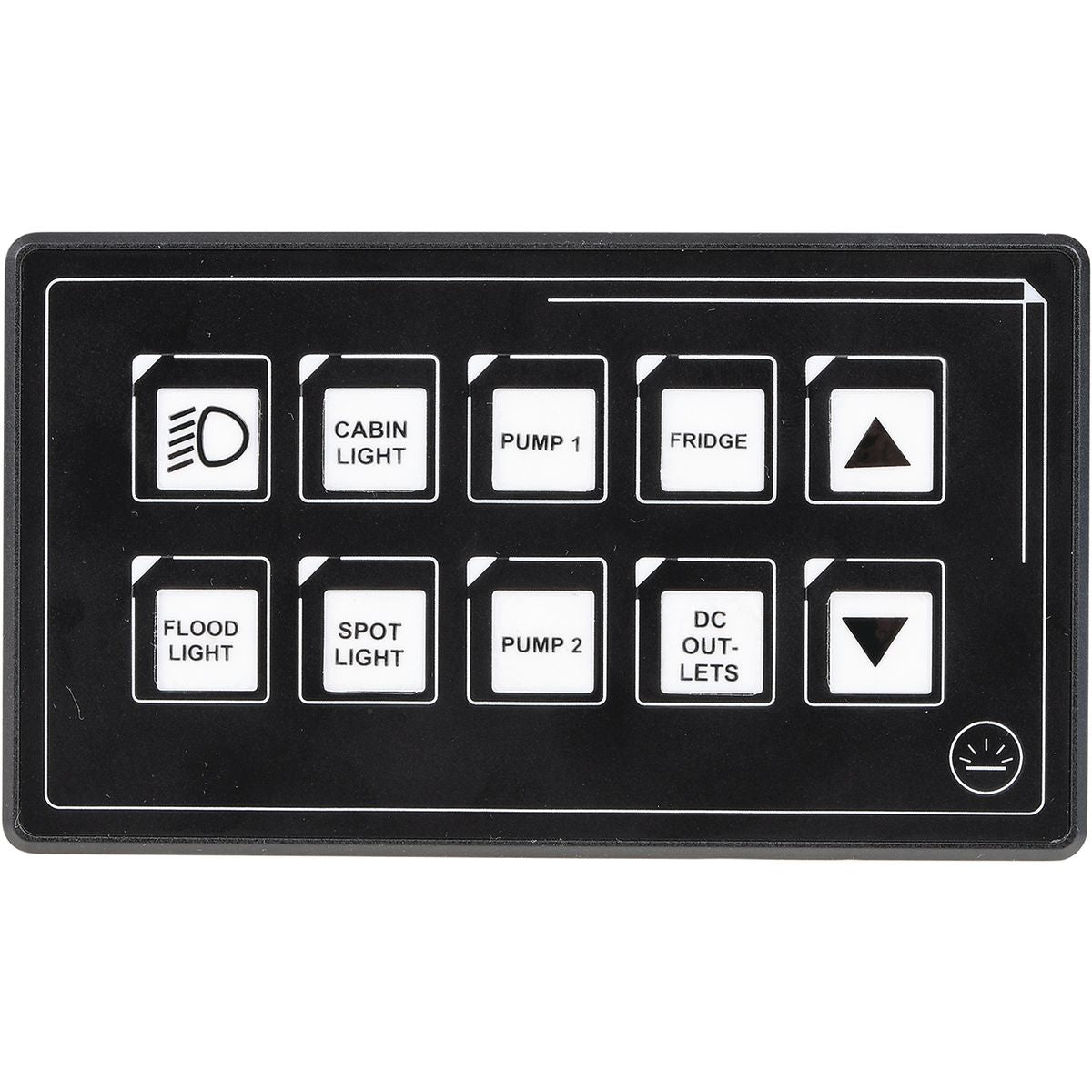 Drivetech 4X4 10-Way Touch Switch Panel with Bluetooth Control - DT-SWP10