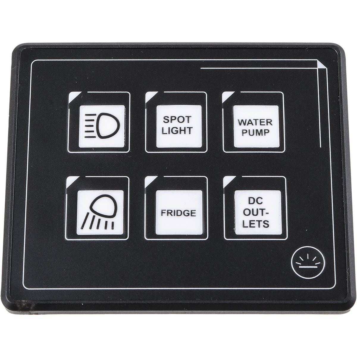 Drivetech 4X4 6-Way Touch Switch Panel with Bluetooth Control - DT-SWP06