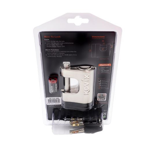 Kovix Alarmed Bolt Lock - KBL12-Z
