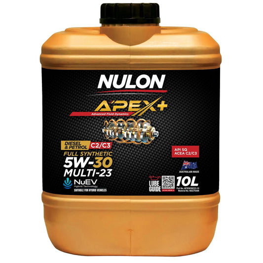 Nulon APEX+ 5W-30 Multi-23 Engine Oil 10L Full Synthetic - APX5W30C23-10