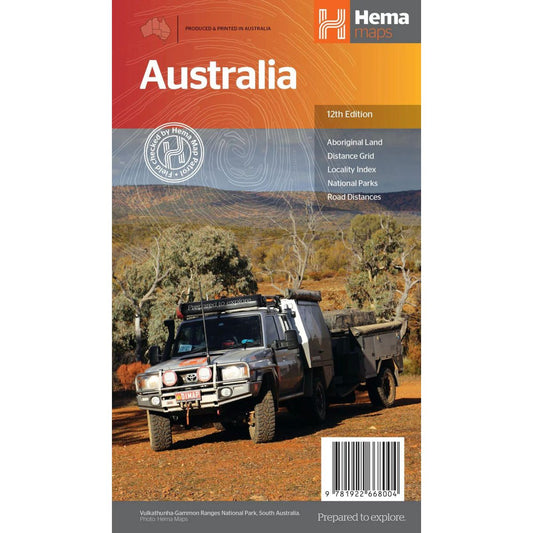 HEMA Australia Large Map 12th Editionition - 9781922668004