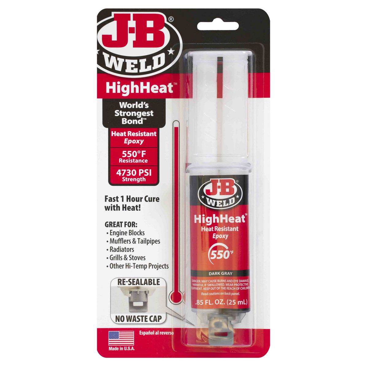 JB Weld Hi Heat Syringe - 50197
