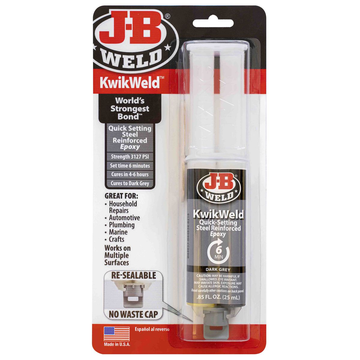 JB Weld Kwik Weld Syringe - 50176