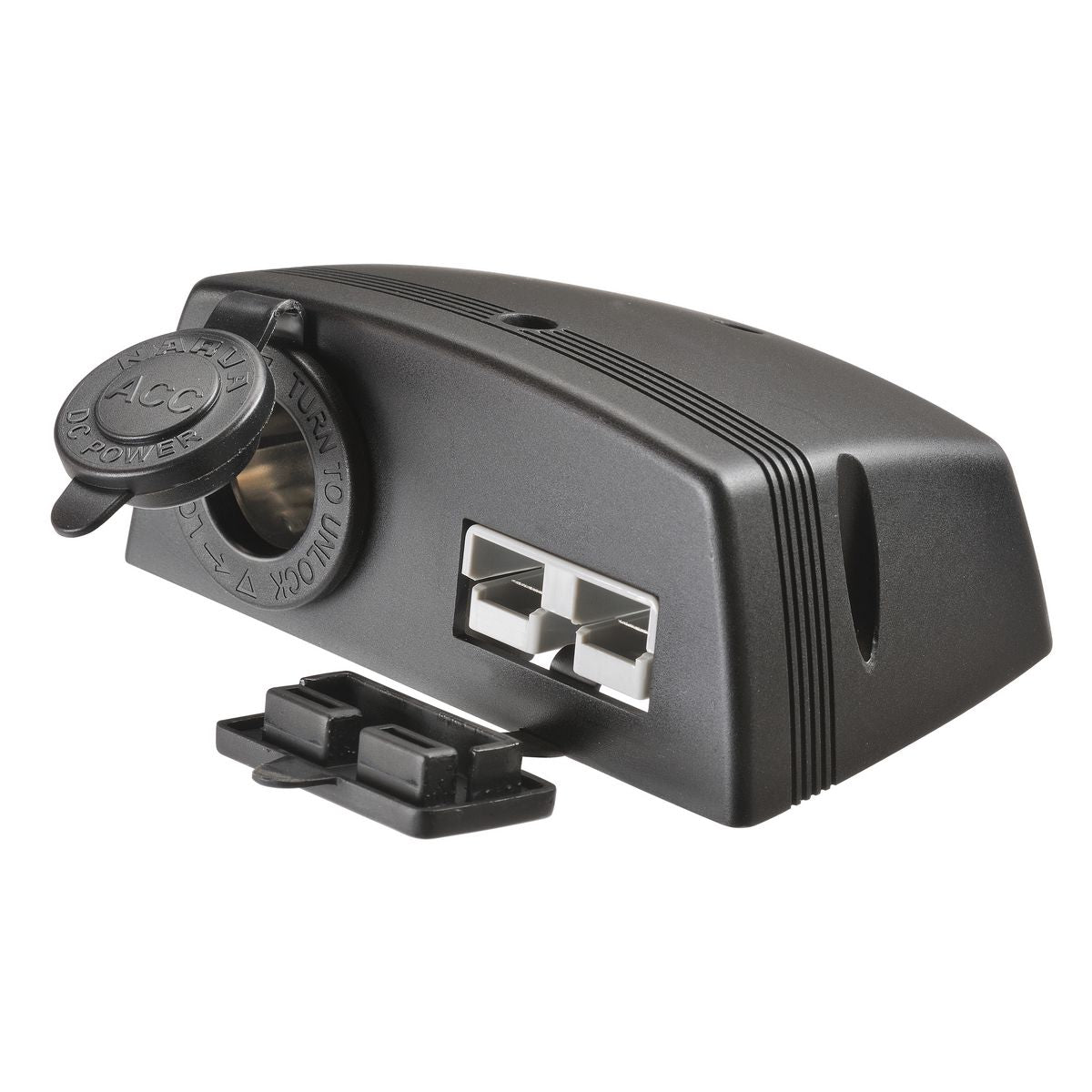 Narva HDRV 50A Accessory Twin Socket Surface Mount with Covers - 81161BL