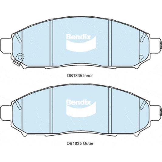 Bendix Ultimate 4WD Brake Pad Set - DB1835 ULT4WD