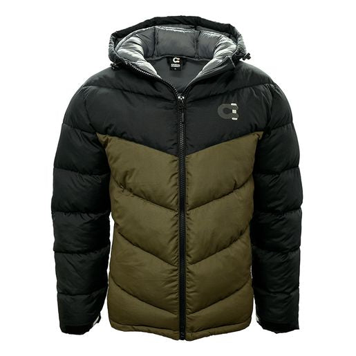 Snatch Goodtread Puffer Jacket Olive - SM3007OV