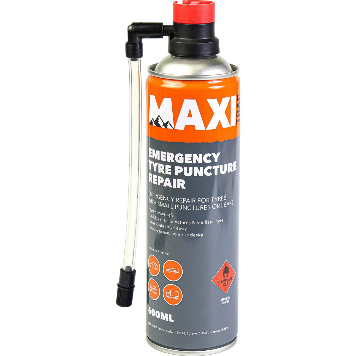 Maxi Trac Tyre Sealant - 600 Ml - MTTS600