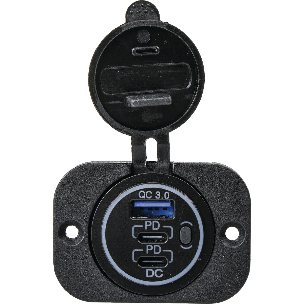 Drivetech 4x4 QC3.0 Quick Charge USB and Type-C Port Power Socket - DT-17104