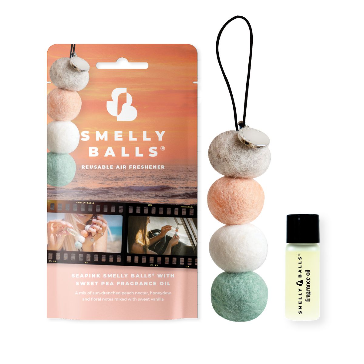 Smelly Balls Seapink - Sweet Pea 5ml Set - Pouch -  ARSBSSPCL