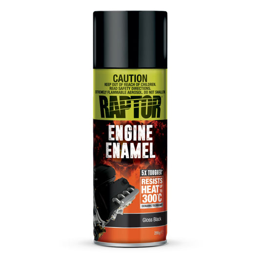Raptor Engine Paint Enamel Gloss Black 295G - REEGB/AL