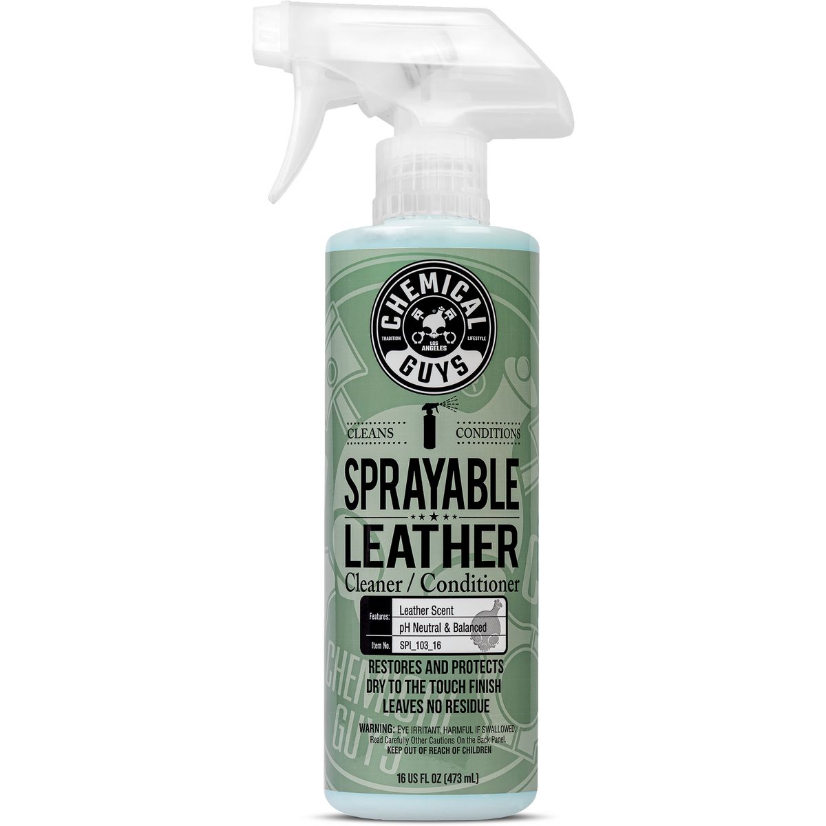 Chemical Guys Sprayable Leather Cleaner And Conditioner In One 473ml - SPI_103_16