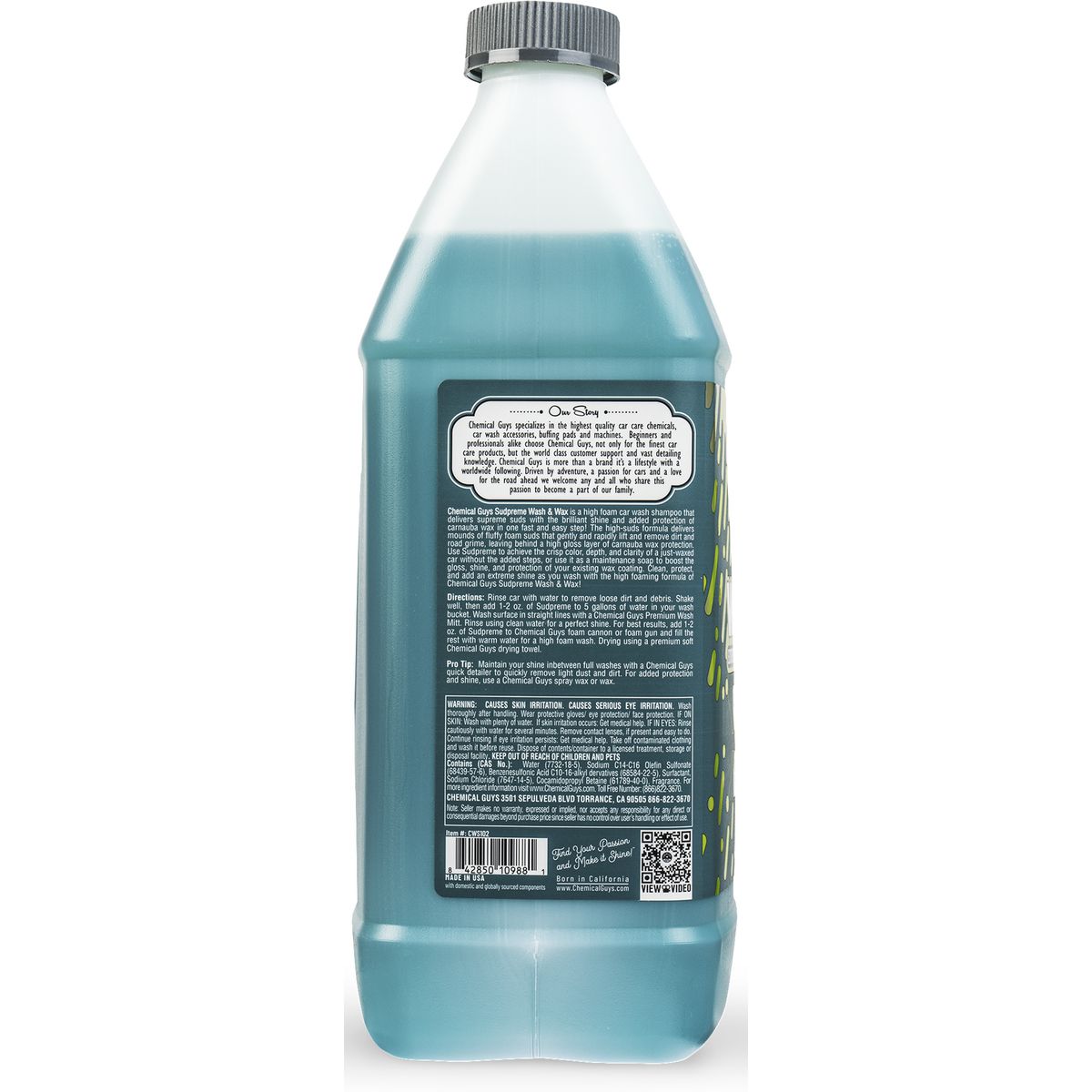 Chemical Guys Sudpreme Wash & Wax Car Wash Soap - CWS10264