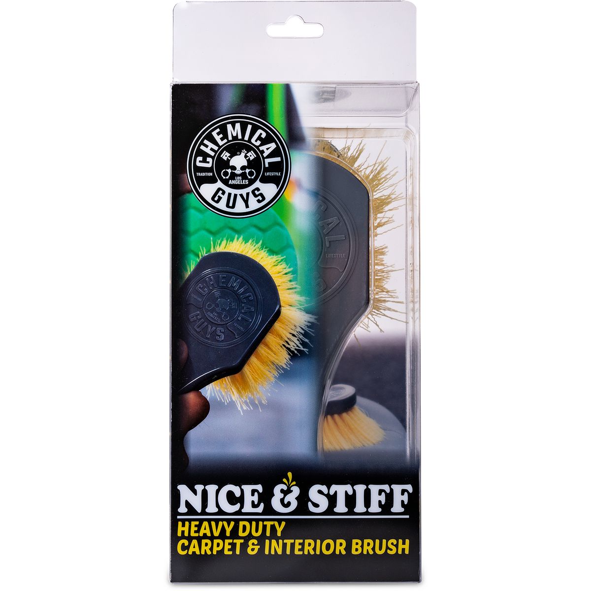 Chemical Guys Yellow Stiffy Vehicle Detailing Brush - ACCG02