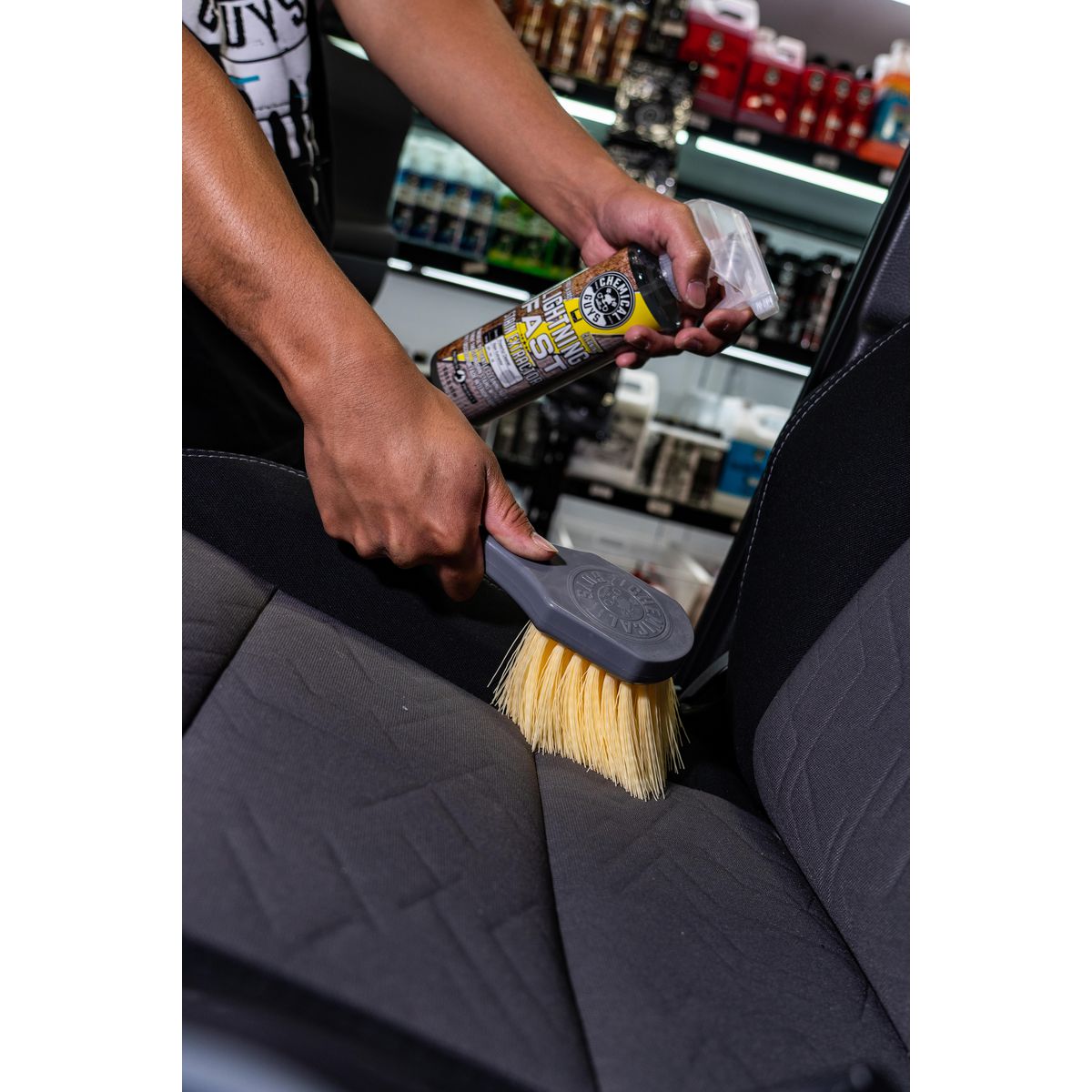 Chemical Guys Yellow Stiffy Vehicle Detailing Brush - ACCG02