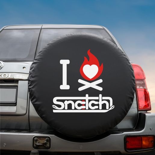 Snatch Spare Wheel Cover I LOVE SNATCH Large - SACC24WCLV-L