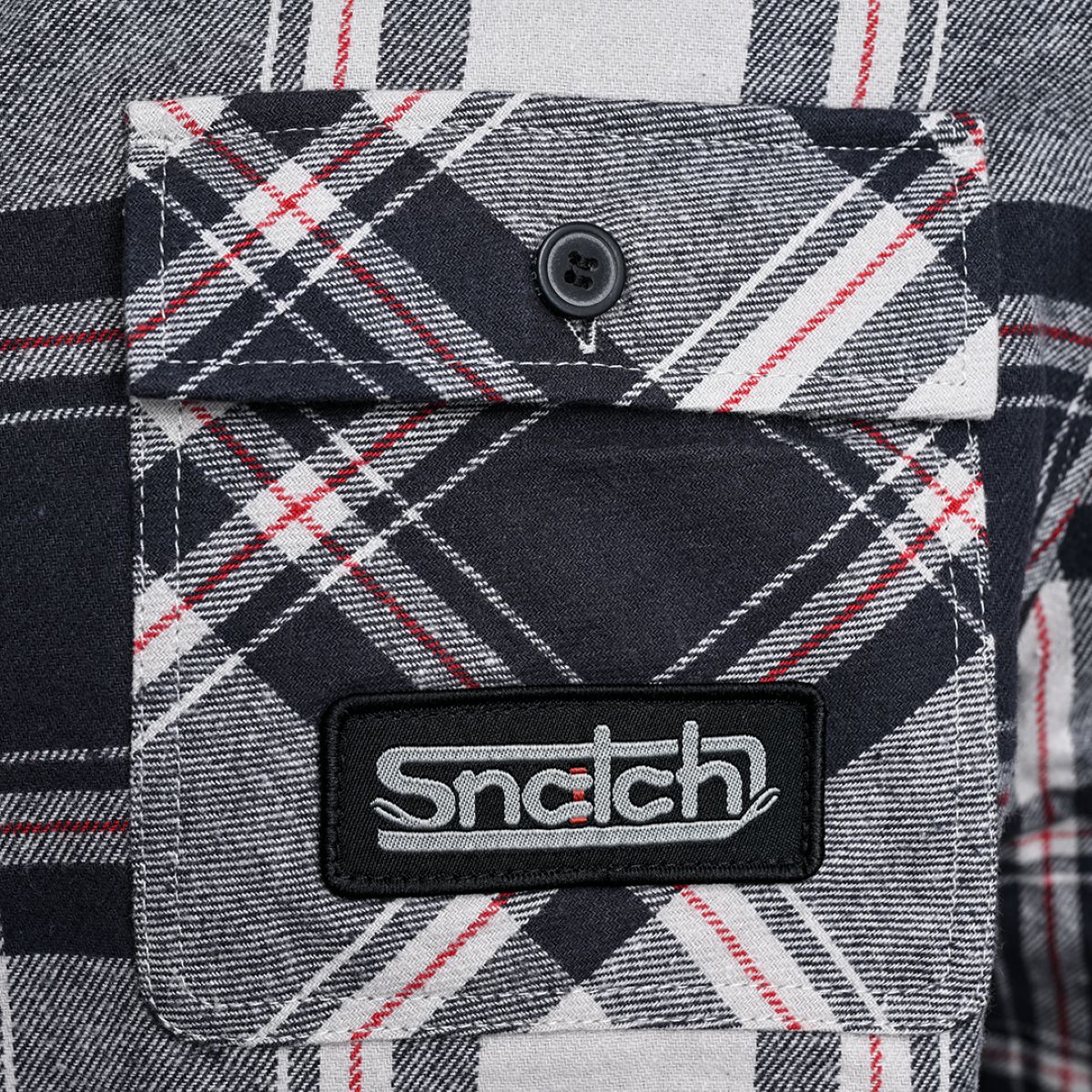 Snatch Bushmans Shacket Black Check - SM4711BC