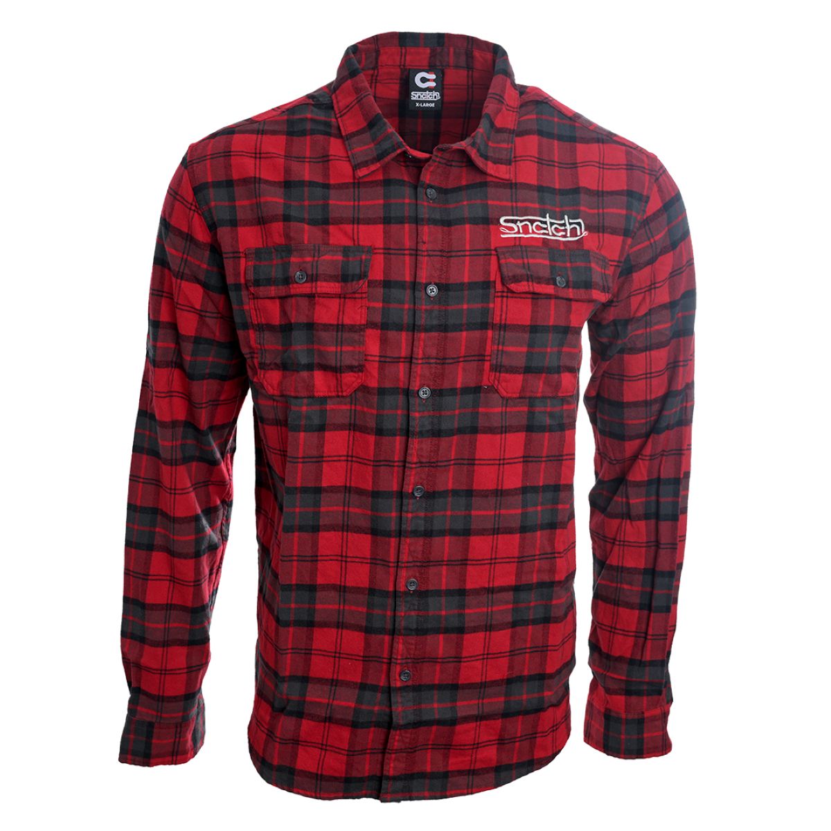 Snatch Sundown Checked Flannel Red - SM4411RC