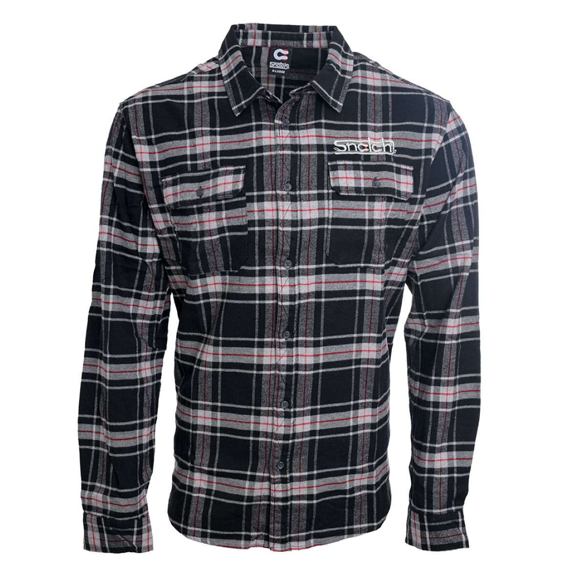 Snatch Sundown Checked Flannel Black - SM4411BC