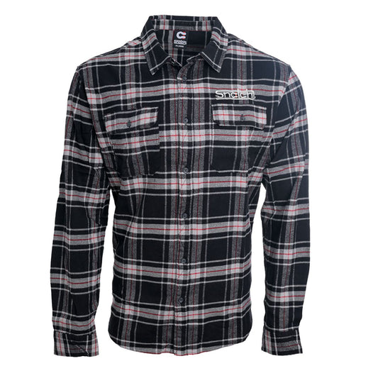 Snatch Sundown Checked Flannel Black - SM4411BC