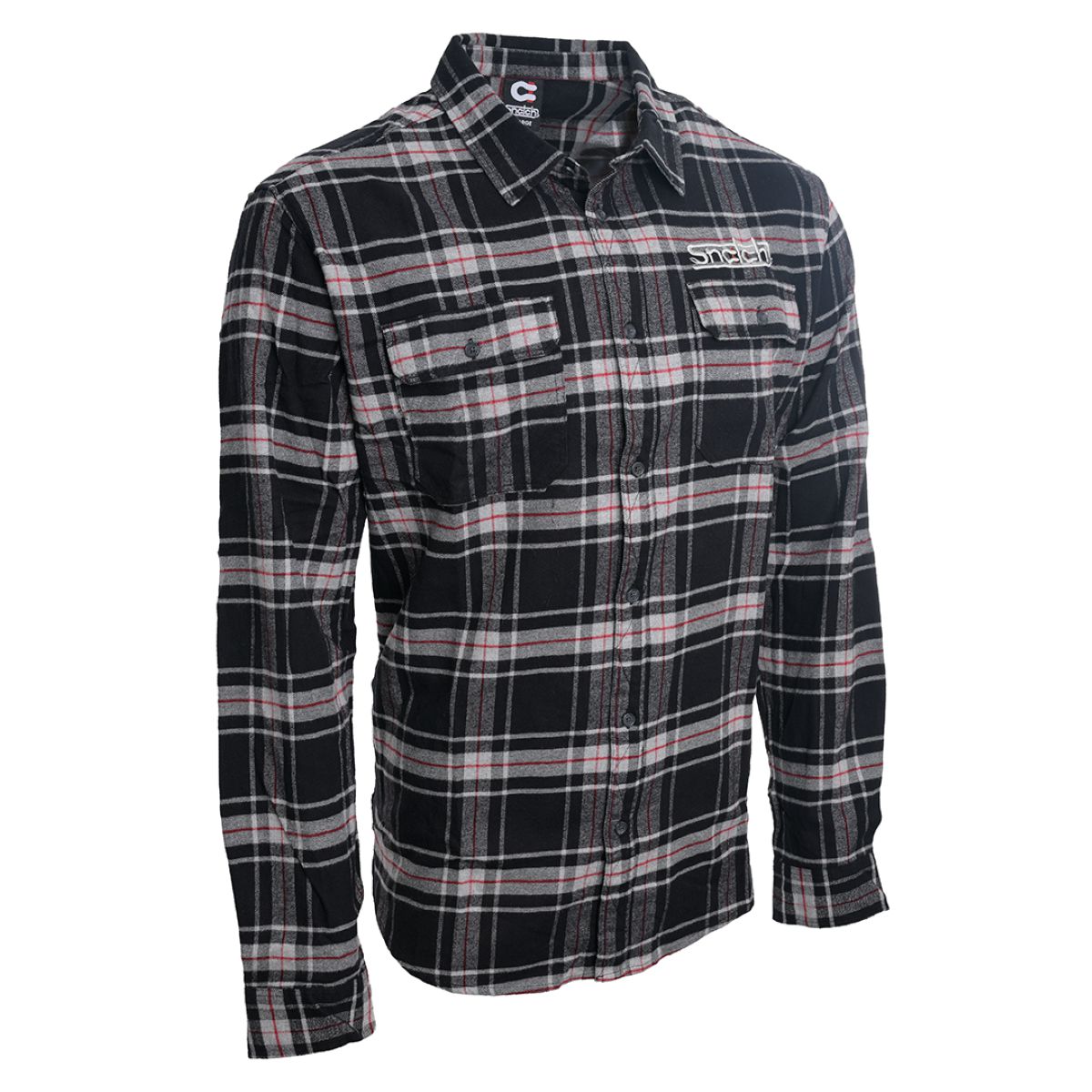 Snatch Sundown Checked Flannel Black - SM4411BC