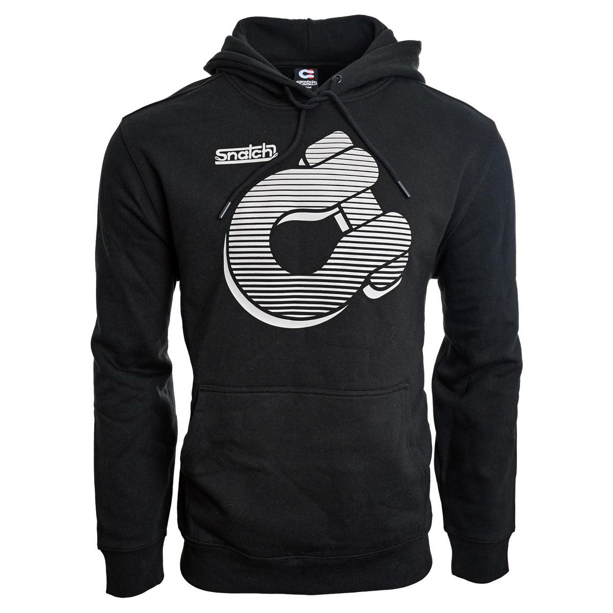 Snatch Logo Graphic Hoodie Black - SM2326BK