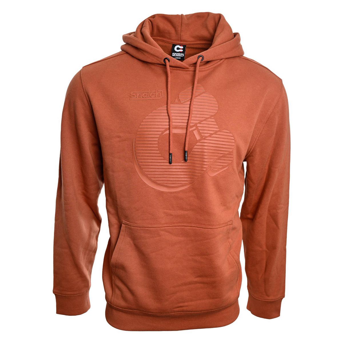 Snatch Logo Graphic Hoodie Rust - SM2326RT