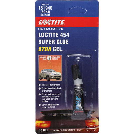 Loctite 454 Instant Adhesive Non-Drip Gel 3G - 476011