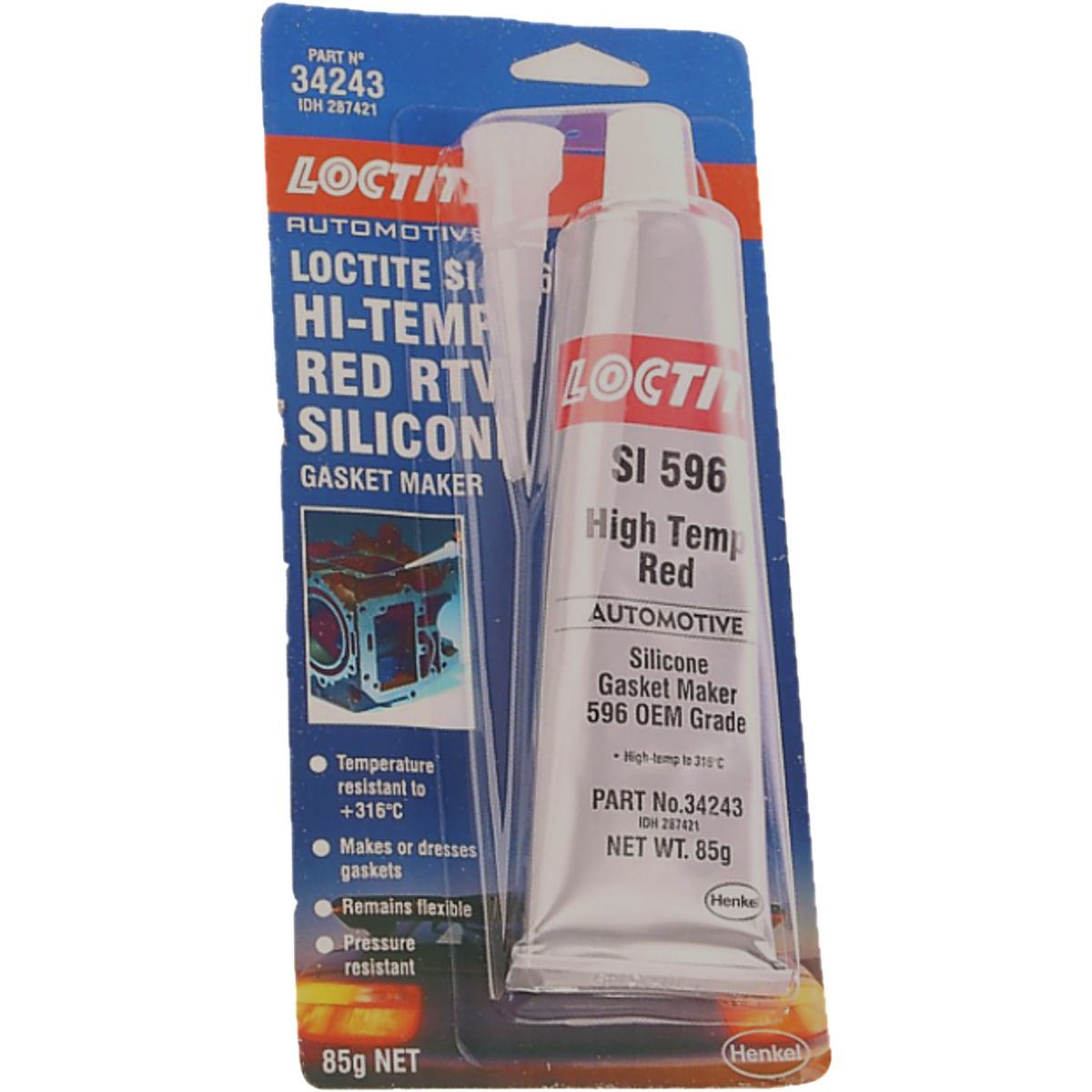 Loctite Si 596 High Temp Red Superflex Rtv 85G - 287421