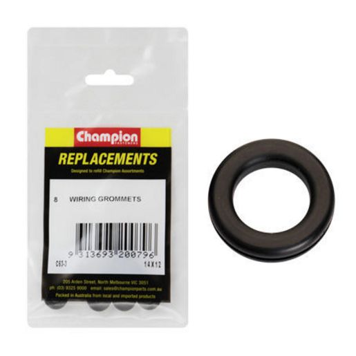 Champion Grommet Wiring Nitrile Rubber M6 x 12 x 14mm - C63-3
