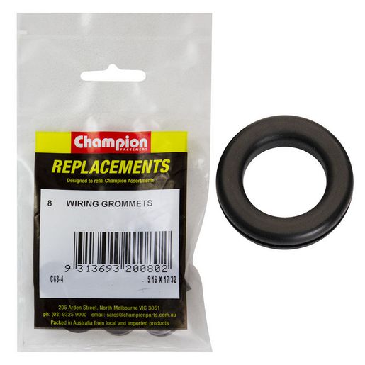 Champion Grommet Wiring Nitrile Rubber M8 x 13 x 19mm - C63-4