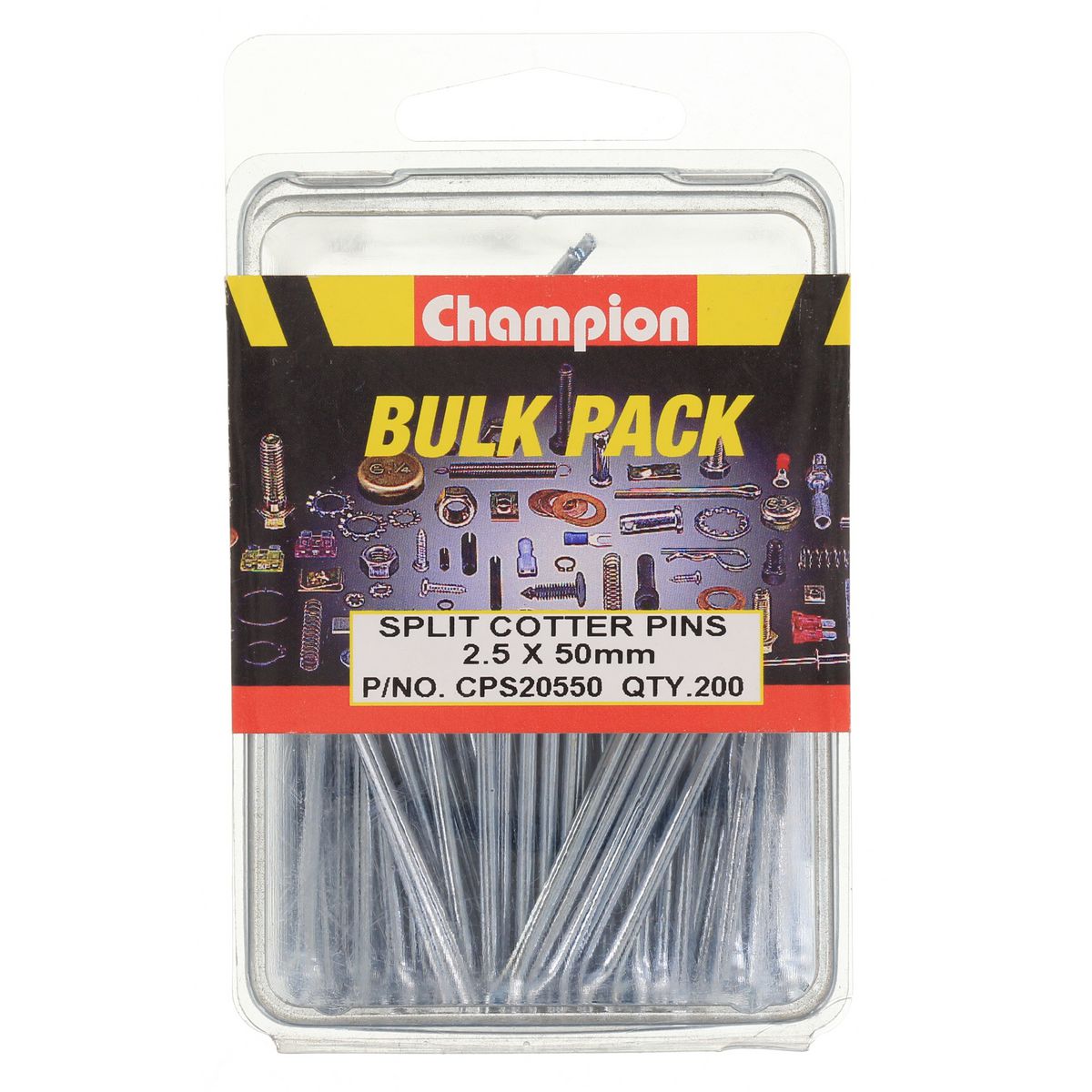 Champion Split Pin 2.5 x 50mm Zinc Plated - CPS20550