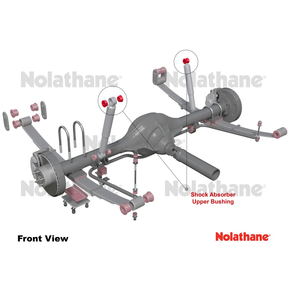Nolathane Shock Absorber Bushing Kit - 43058
