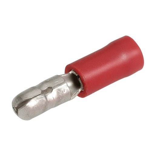 Narva Crimp Terminal Male Bullet Red Insulated 4.3mm 14 Pce - 56046BL