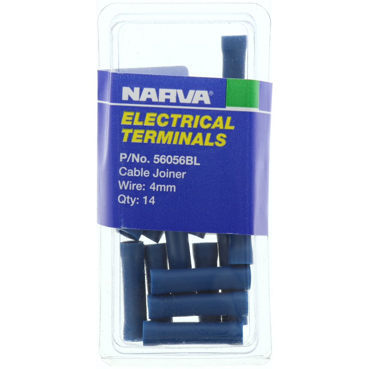 Narva Crimp Terminal Joiner Blue Insulated 4mm 14 Pce - 56056BL
