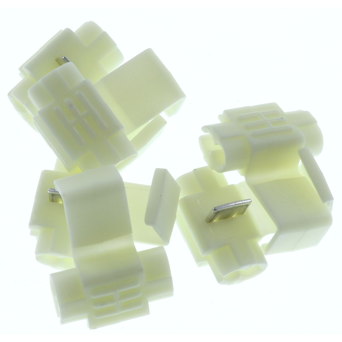 Narva Crimp Terminal Wire Tap Connector White Non Insulated 4mm 6 Pce - 56060BL