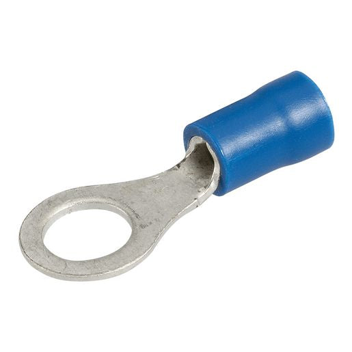 Narva Crimp Terminal Ring Blue Insulated 6.3mm 20 Pce - 56080BL