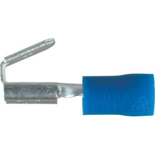 Narva Crimp Terminal 2-Way Male/Female Connector Blue Terminal Entry 6.3 x 0.8mm Vinyl 100Pk - 56132