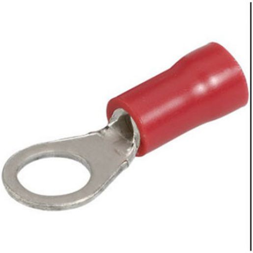 Narva Crimp Terminal Ring Red Terminal Entry 5mm Vinyl 100 Pce - 56172