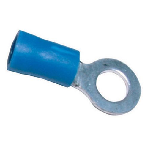 Narva Crimp Terminal Ring Blue Terminal Entry 5mm Vinyl 100 Pce - 56178