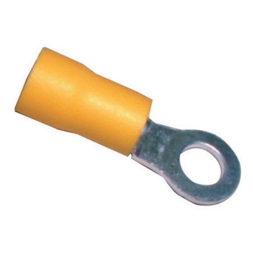 Narva Crimp Terminal Ring Yellow Terminal Entry 5mm Vinyl 100 Pce - 56186