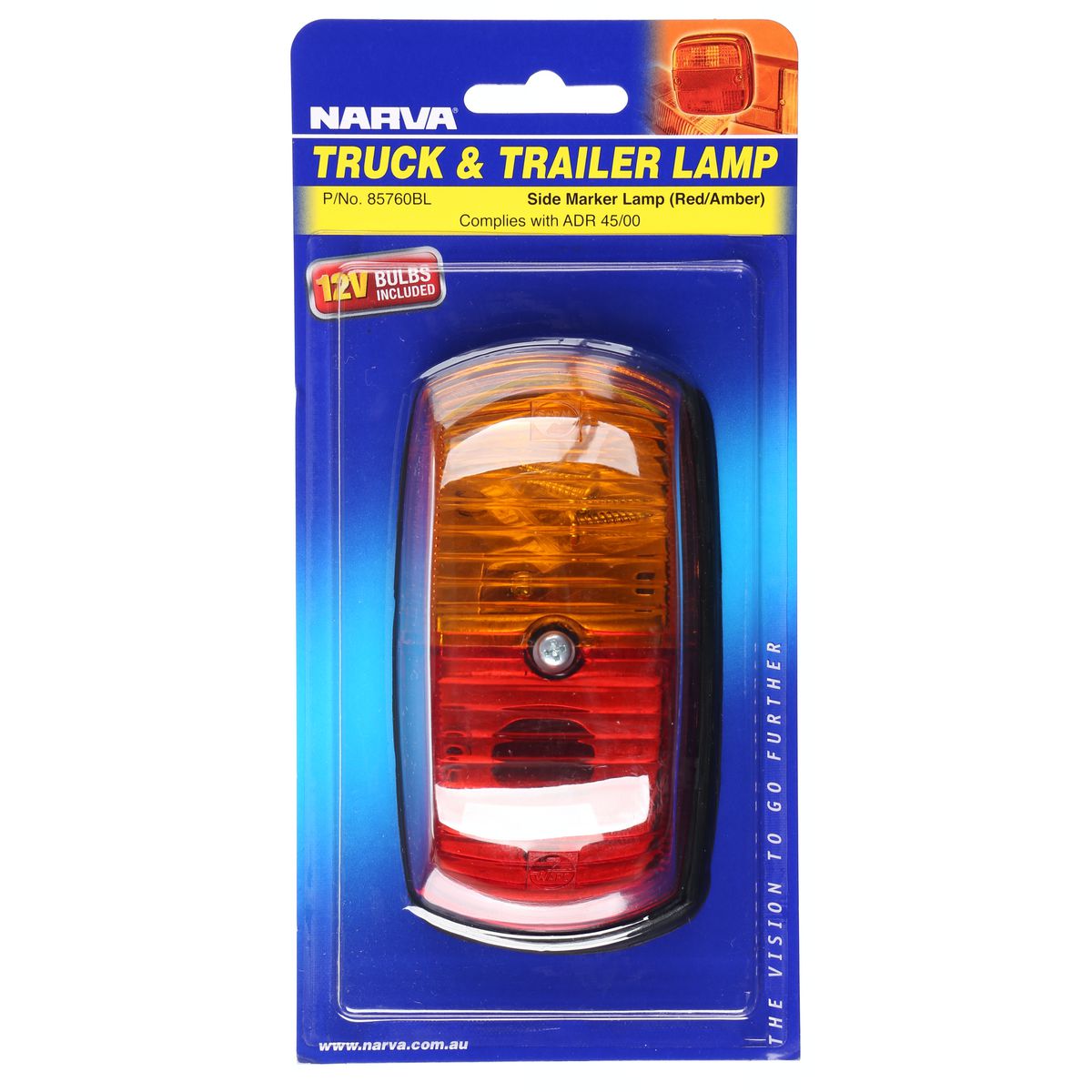 Narva Side Marker Light Red/Amber Incandescent - 85760BL