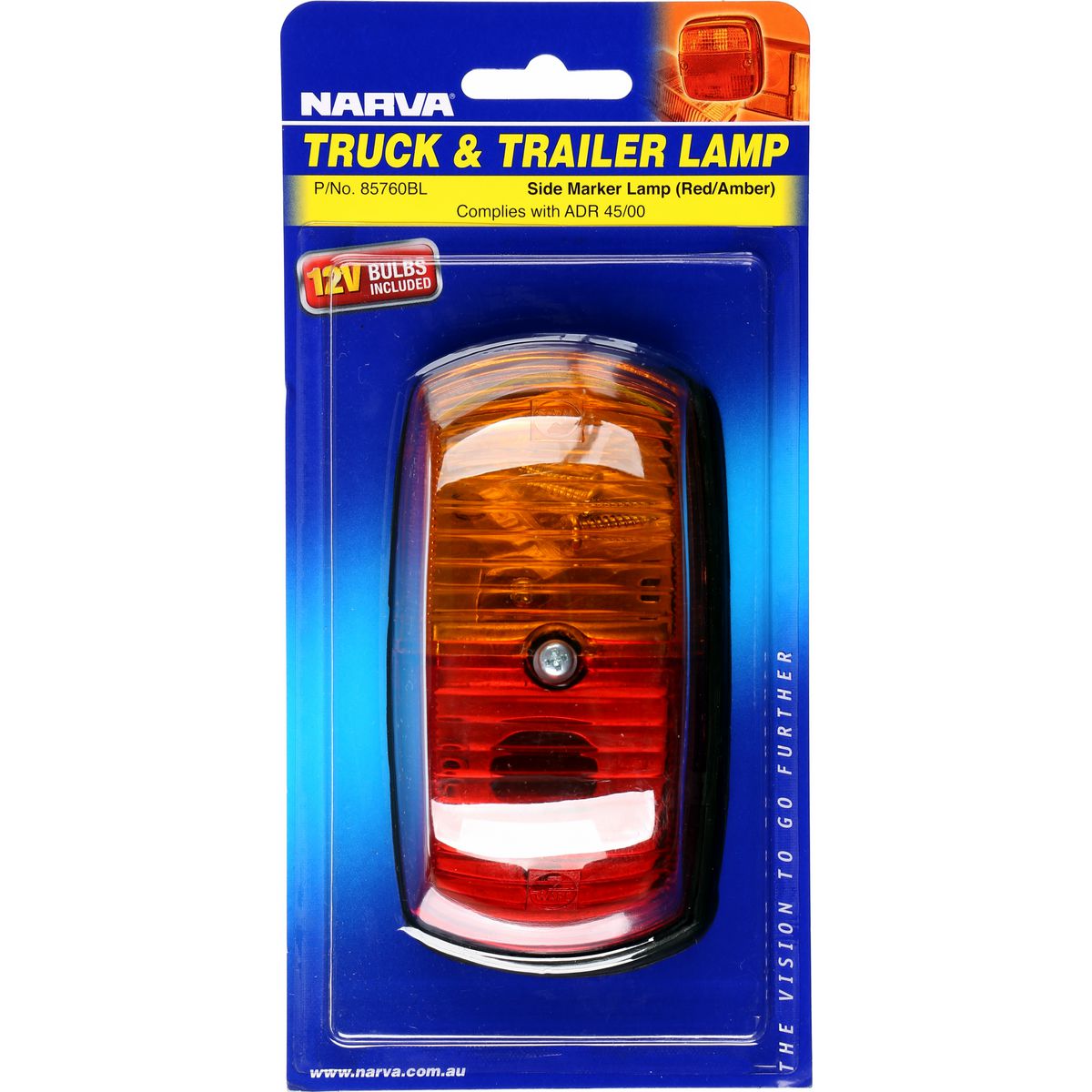 Narva Side Marker Light Red/Amber Incandescent - 85760BL