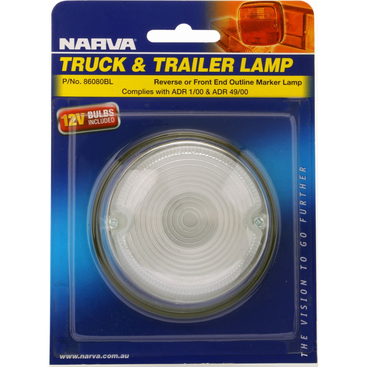 Narva Front Marker Light Clear Incandescent - 86080BL