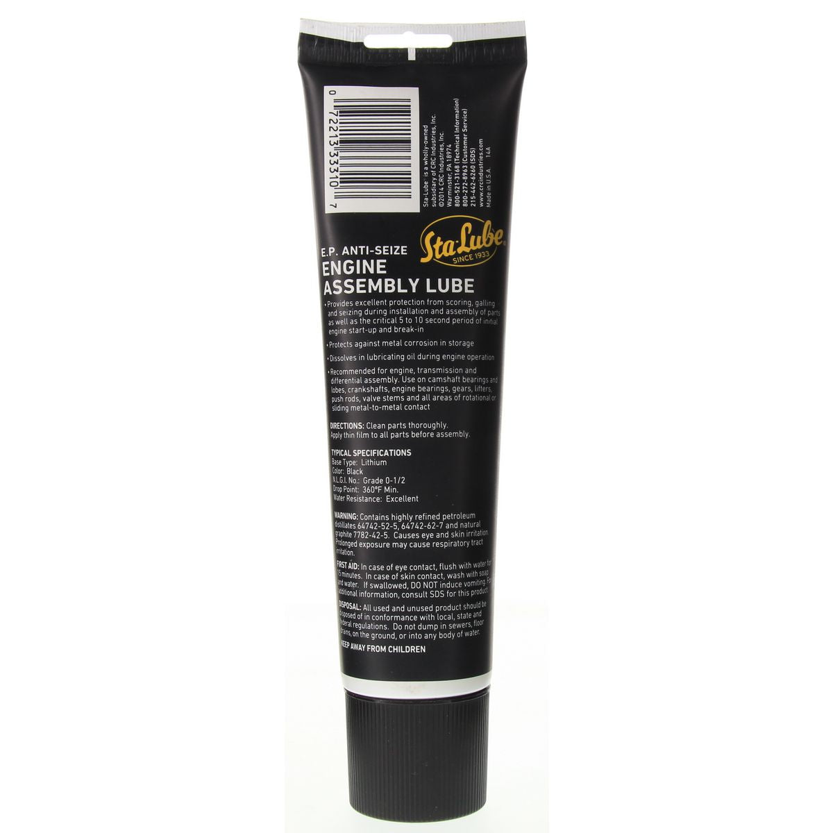 CRC Sta-Lube Anti-Sieze Engine Assembly Lube 280G - 3331