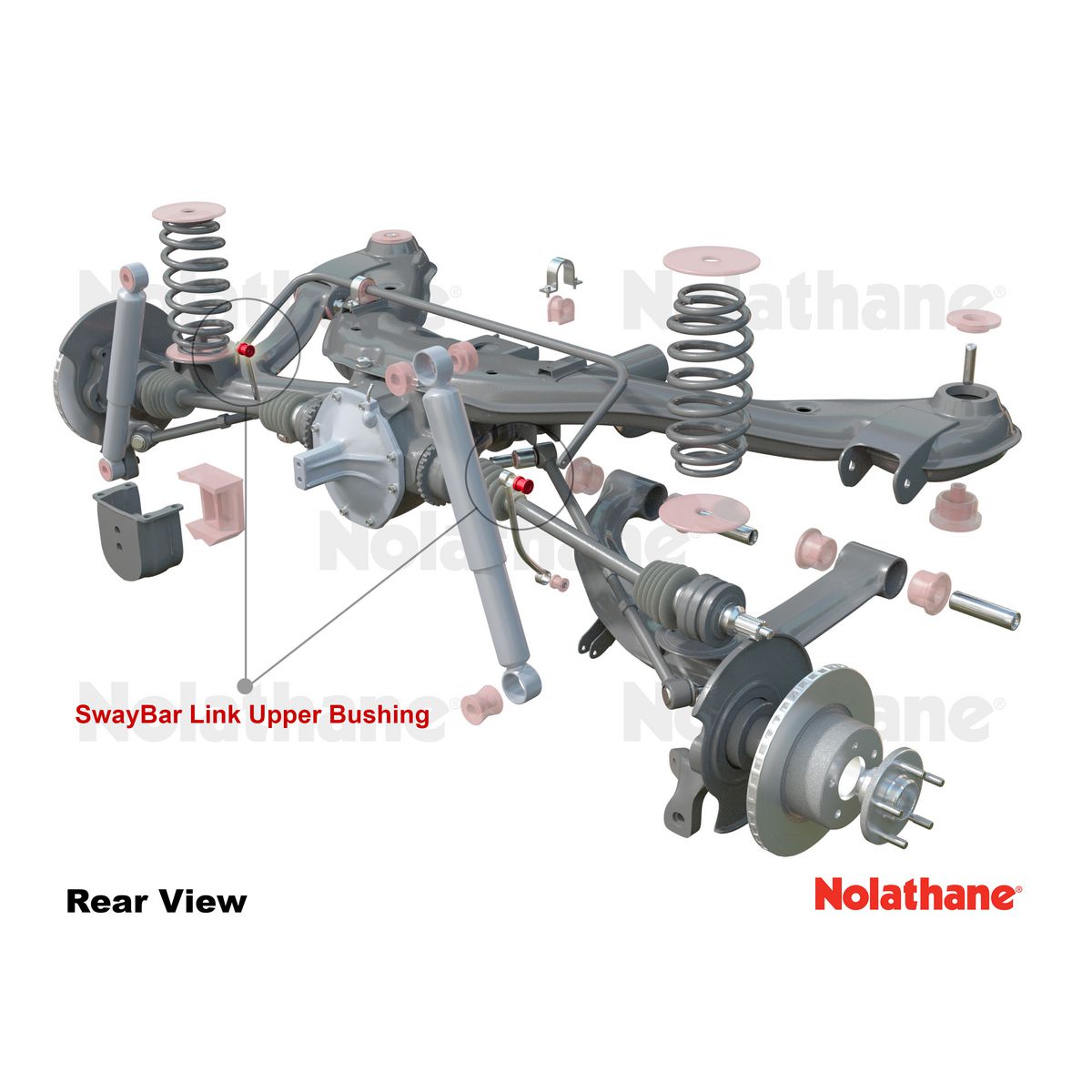 Nolathane Rear Sway Bar Link Upper Bushing Kit - 42038