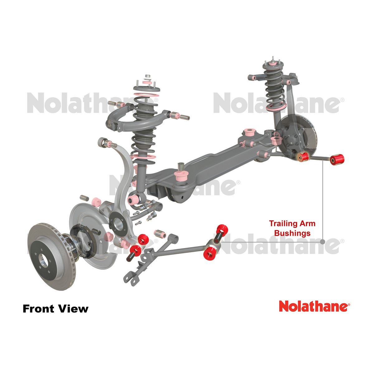 Nolathane Rear Lower Trailing Arm Bushing Kit - 46057