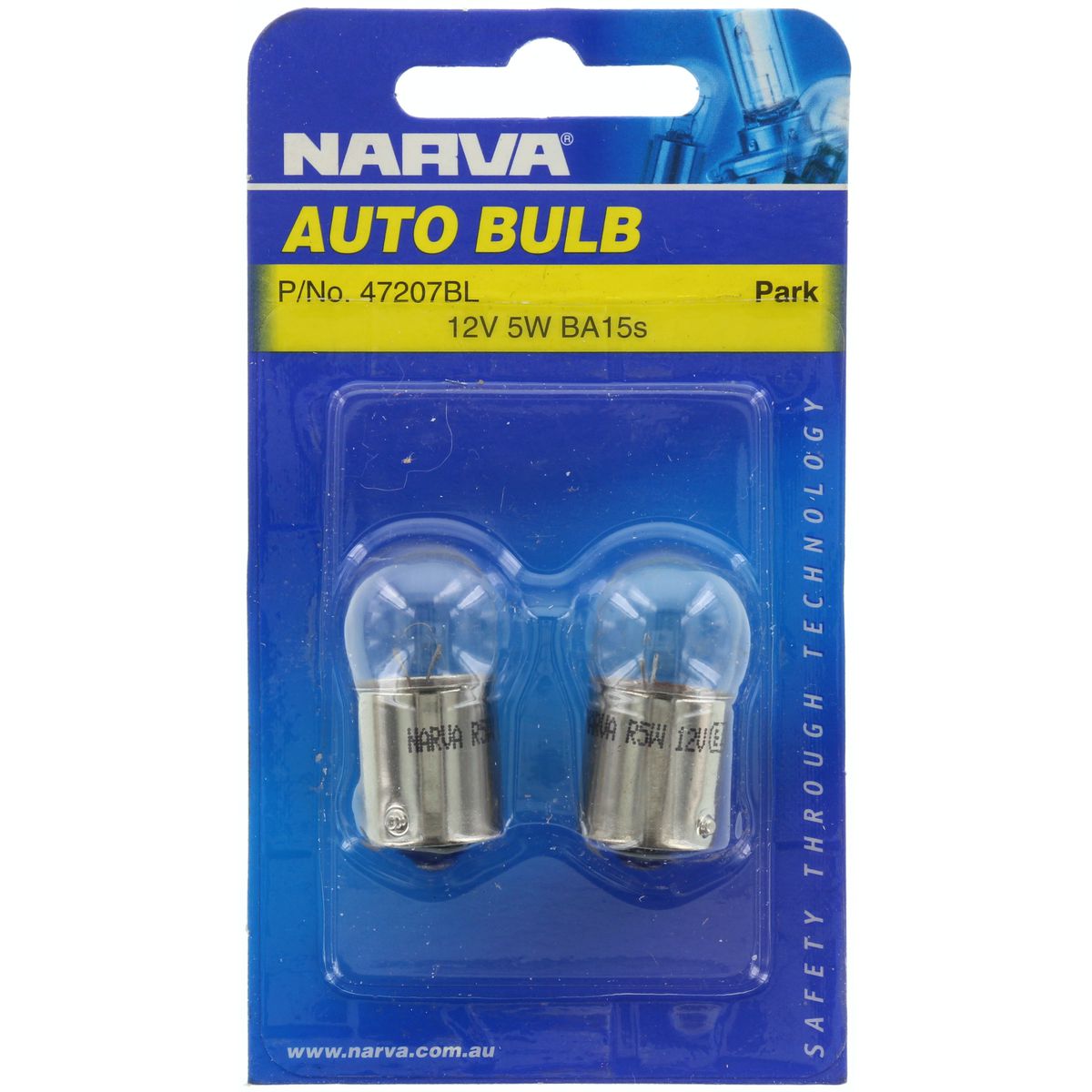 Narva R5W Bayonet BA15s Globe 12V 5W - 47207BL